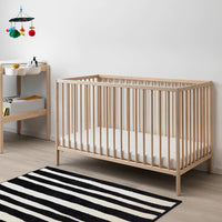 SNIGLAR Cot, birch, 60x120 cm