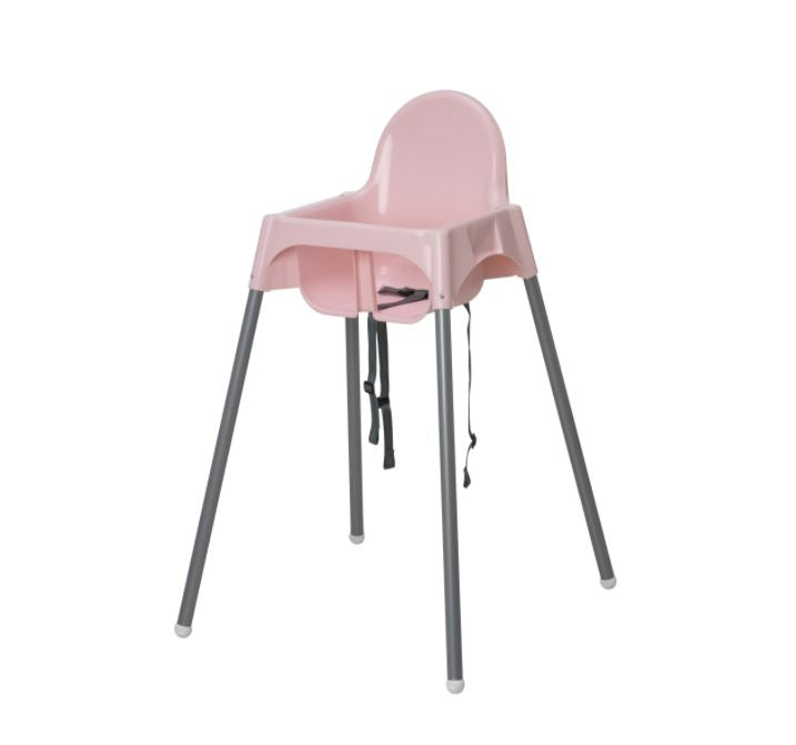 ANTILOP - Highchair with out Tray, pink/silver-color