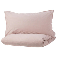 Load image into Gallery viewer, BERGPALM Quilt cover and pillowcase, pink, stripe, 150x200/50x80 cm

