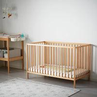 SNIGLAR Cot, birch, 60x120 cm
