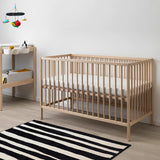 SNIGLAR Cot, birch, 60x120 cm