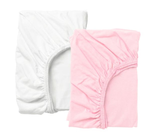 LEN - Fitted Sheet for Baby Cot - 2 Pieces