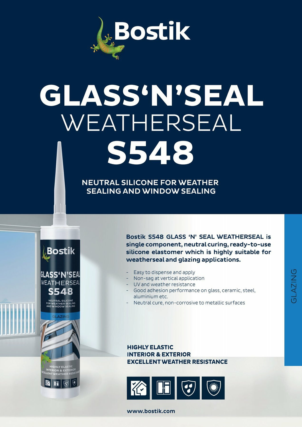 Bostik Silicon S548 (Glass and Seal)