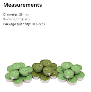 SINNLIG - Scented Tealight Candles Pack of 30 Pieces