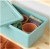 SOCKERBIT - Storage Box with Lid - Light/Blue