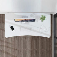 Study Table - White Top Black leg