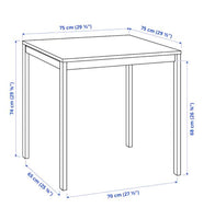 MELLTORP -  NISSE Table and 2 folding chairs,