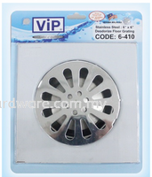 VIP Drain - Stainless Steel 6"x 6 " - Deodorize Floor Grating