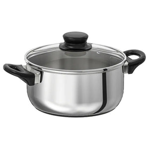 ANNONS - SS Pot with Glass Lid -  2.8L