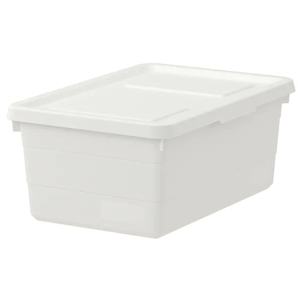 SOCKERBIT - Storage Box with Lid - White