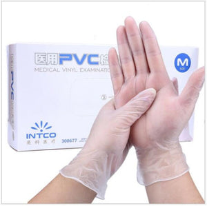 PVC GLOVES VINYL - S (Medical / 100PCS/BOX)