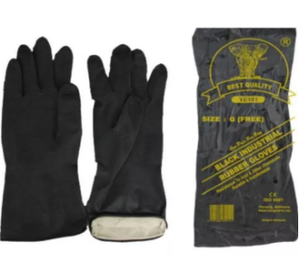Black Rubber Hand Glove