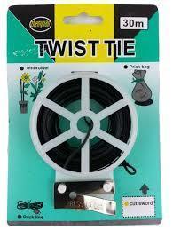 Twist Tie - Black - 30m