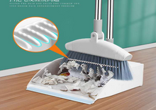 Load image into Gallery viewer, Floor Broom - Self-Cleaning Dustpan Teeth
