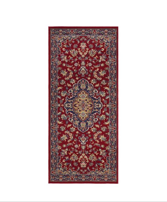 VEDBAK - Rug low pile, multi color 80x180 cm