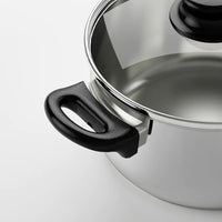 ANNONS - SS Pot with Glass Lid -  2.8L