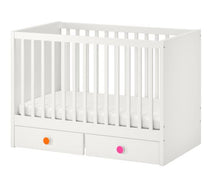 Load image into Gallery viewer, STUVA / FOLJA Cot with drawers, white 60x120 cm
