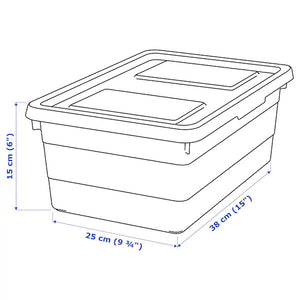SOCKERBIT - Storage Box with Lid - White